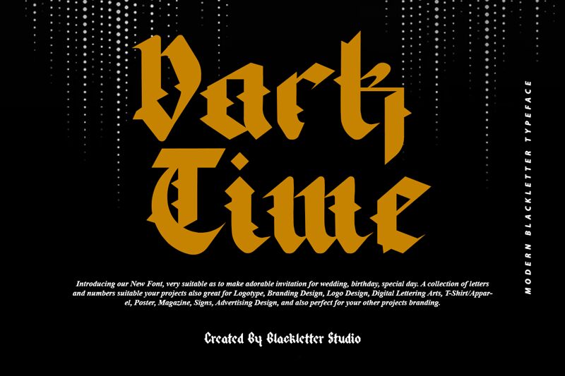 Dark Time Carattere