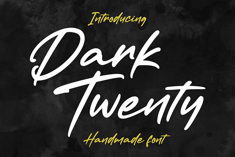 Dark Twenty Czcionka