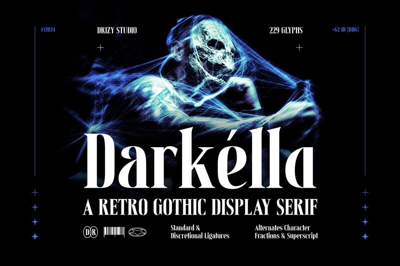 Darkella Regular — Presentazione del carattere