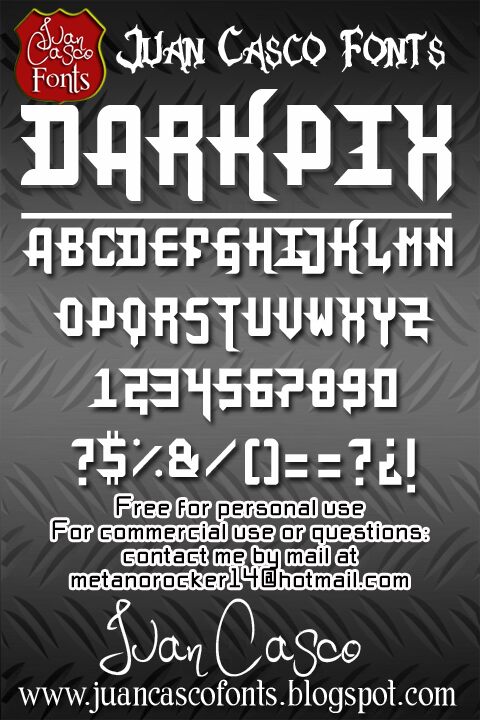 darkpix-gothic-font