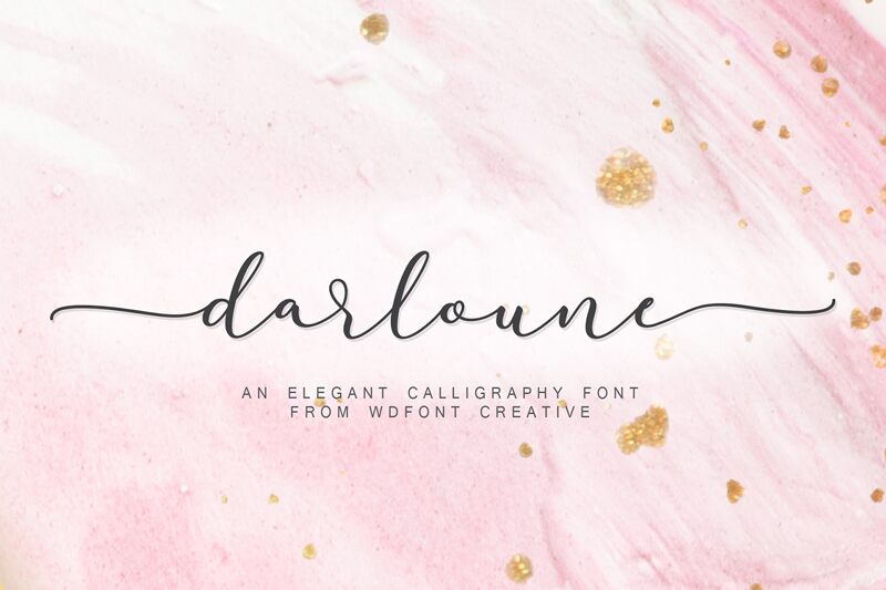 darloune Schriftart