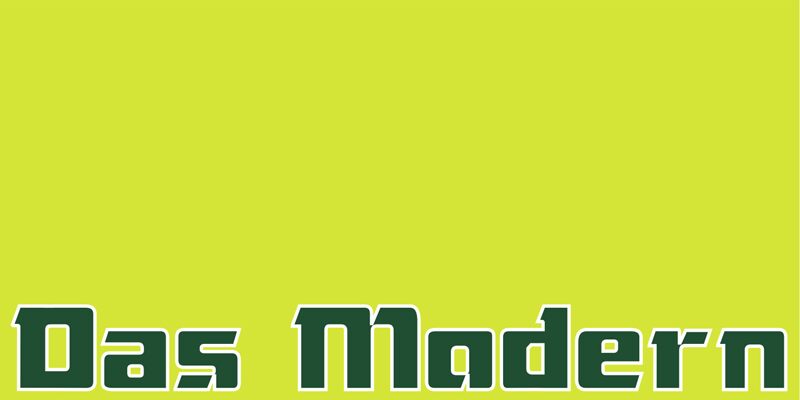 Das Modern Schriftart