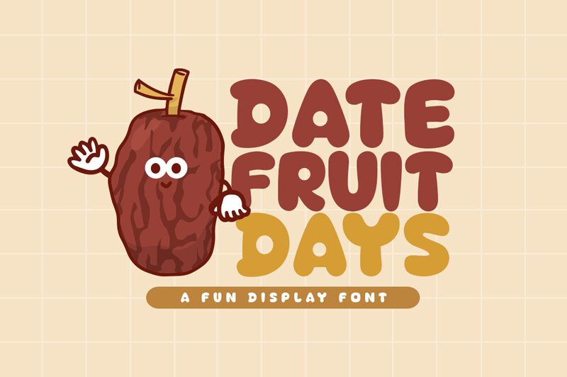 Date Fruit Days 字体