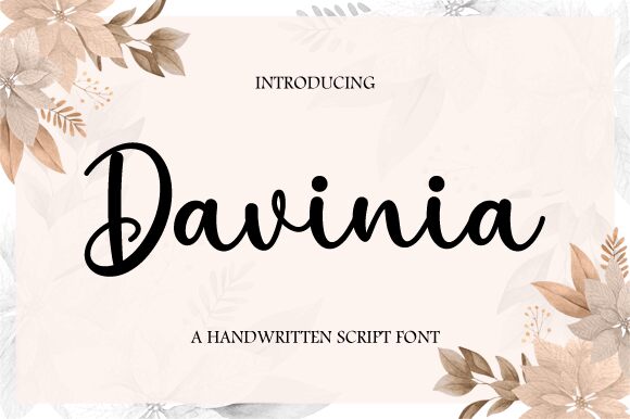 Davinia Druh písma