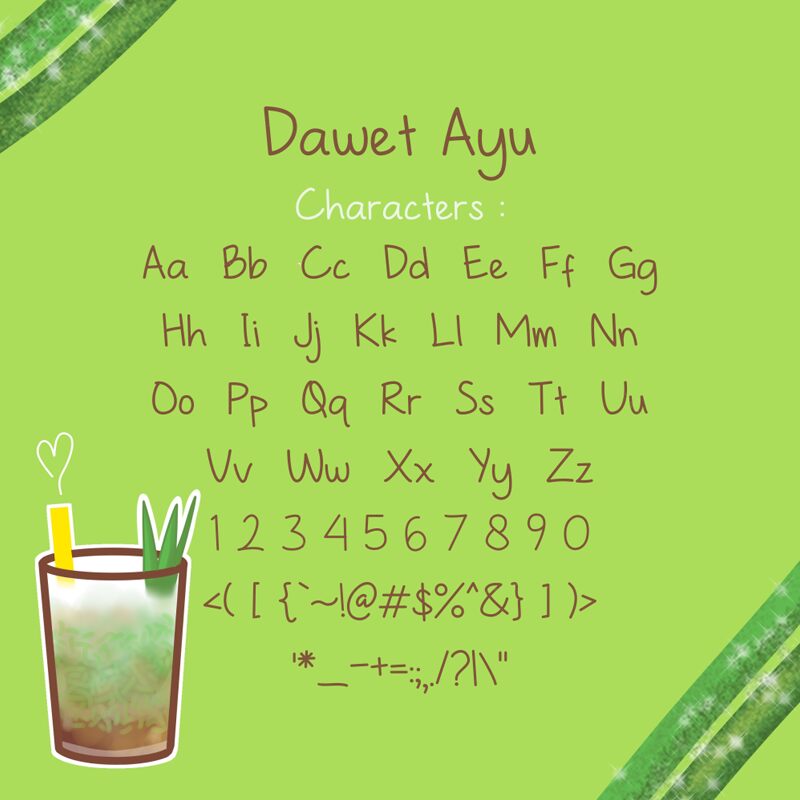 Dawet Ayu 字体