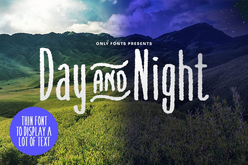 Day&Night Schriftart