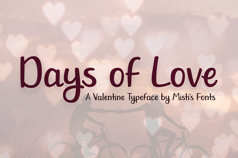 Days of Love Schriftart