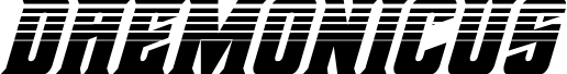 Daemonicus Halftone Italic