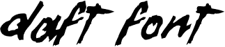 Daft Font