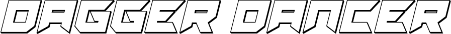 Dagger Dancer 3D Italic