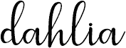 dahliascript