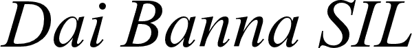 Dai Banna SIL Light Italic
