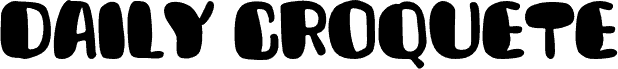 Daily Croquete písmo