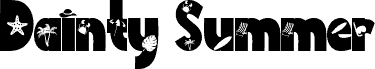 Preview of the Dainty Summer font