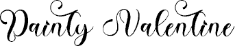 Dainty Valentine 字体