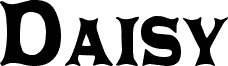 Preview of the Daisy Regular font