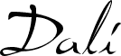 Preview of the Dali font
