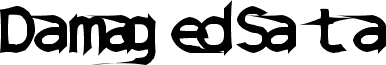 Preview of the DamagedSataLight font