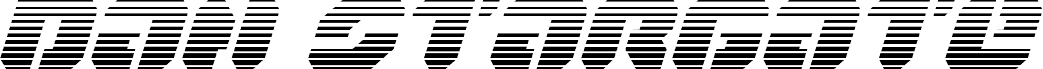 Ukážka písma Dan Stargate Gradient Italic