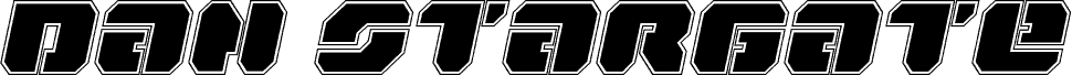 Ukážka písma Dan Stargate Pro Semi-Italic