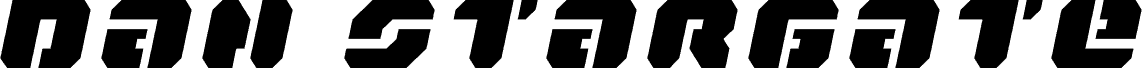 Ukážka písma Dan Stargate Title Semi-Italic