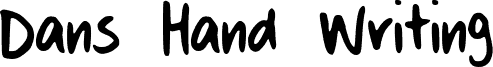Dans Hand Writing