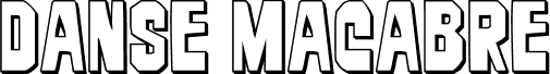 Preview of the Danse Macabre 3D font