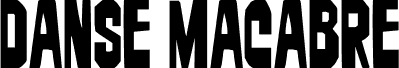 Preview of the Danse Macabre Condensed font