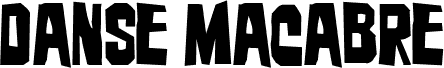 Preview of the Danse Macabre Jagged font