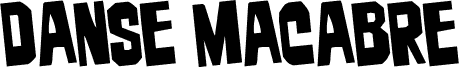 Preview of the Danse Macabre Rotated font