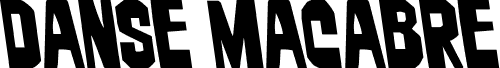 Preview of the Danse Macabre Semi-Leftalic font