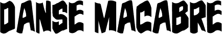 Preview of the Danse Macabre Wavy font