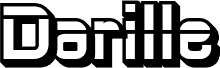 Preview of the Darille-ExtrudeRight Demo font