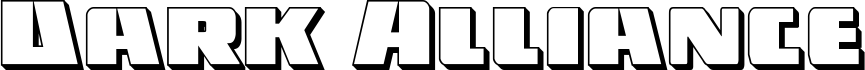Dark Alliance 3D 字体预览