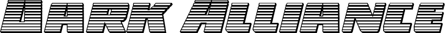 Dark Alliance Chrome Italic 字体预览