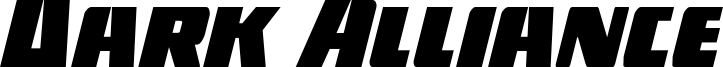 Dark Alliance Condensed Italic 字体预览