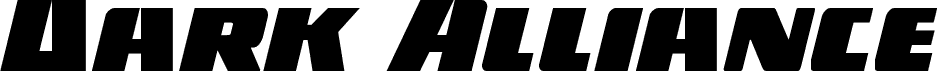 Dark Alliance Italic 字体预览