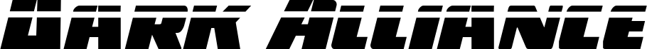 Dark Alliance Laser Italic 字体预览