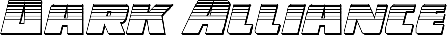 Dark Alliance Platinum Italic 字体预览