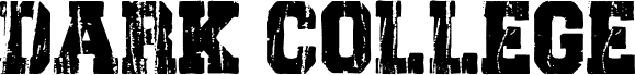Preview of the Dark College font