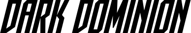 Pré-visualização da fonte Dark Dominion Bold Italic