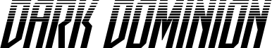 Pré-visualização da fonte Dark Dominion Halftone Italic