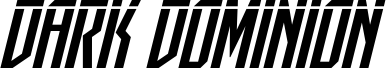 Pré-visualização da fonte Dark Dominion Laser Italic