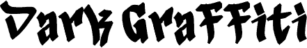 Preview of the Dark Graffiti Regular font