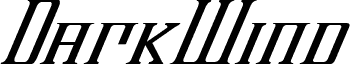 DarkWind Condensed Italic