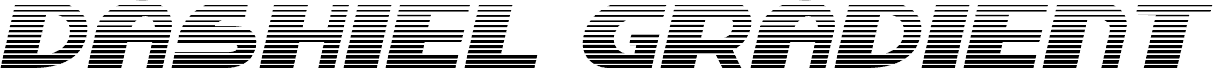 Podgląd czcionki Dashiel Gradient Italic