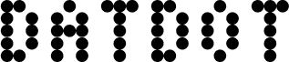Preview of the DatDot Bold font