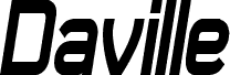 Daville Condensed Slanted