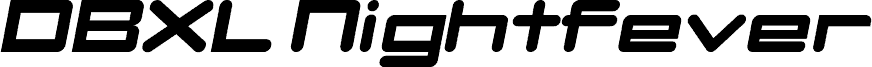 DBXLNightfever UltraWideItalic