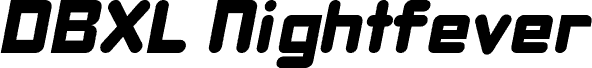 DBXLNightfever WideItalic